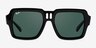 Ray-Ban RB4408 Magellan Black PlasticSunglass Frames from EyeBuyDirect, Front View