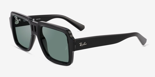 Ray-Ban RB4408 Magellan Black PlasticSunglass Frames from EyeBuyDirect, Angle View