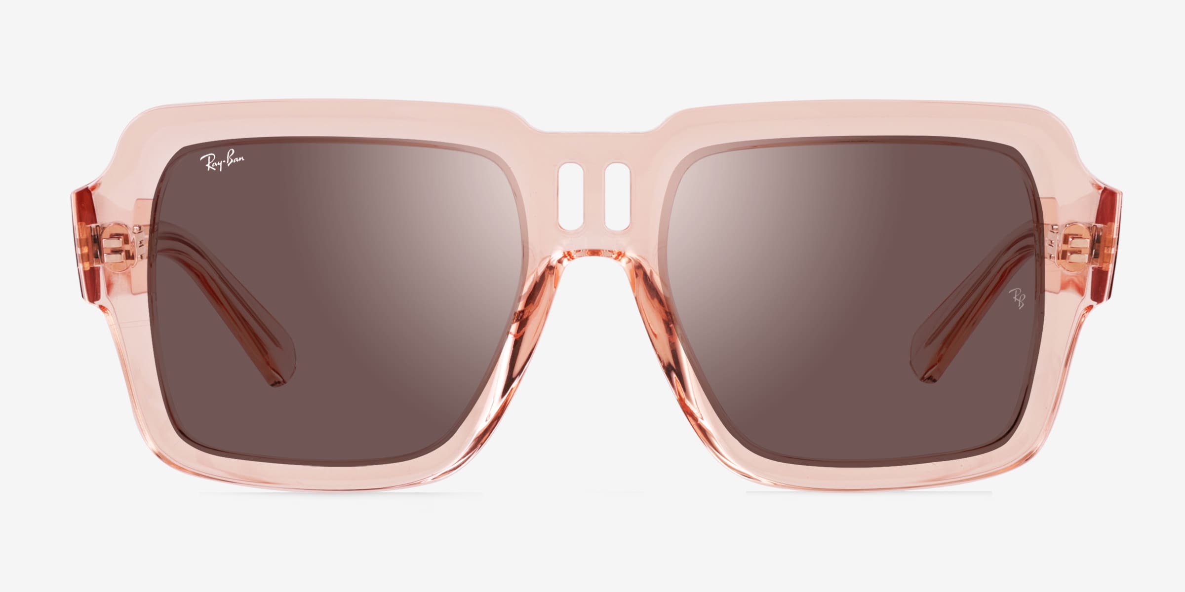 Ray-Ban RB4408 Magellan - Square Transparent Pink Frame