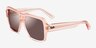 Ray-Ban RB4408 Magellan Transparent Pink PlasticSunglass Frames from EyeBuyDirect, Angle View