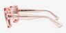 Ray-Ban RB4408 Magellan Transparent Pink PlasticSunglass Frames from EyeBuyDirect, Side View