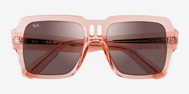 Ray-Ban RB4408 Magellan Transparent Pink PlasticSunglass Frames from EyeBuyDirect, Closed View