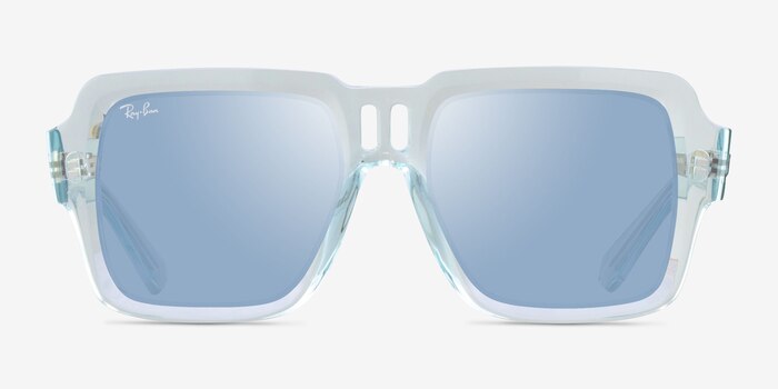 Ray-Ban RB4408 Magellan Clear Blue Plastic Sunglass Frames from EyeBuyDirect