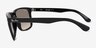 Ray-Ban RB4547 Boyfriend Two Black PlasticSunglass Frames from EyeBuyDirect, Side View