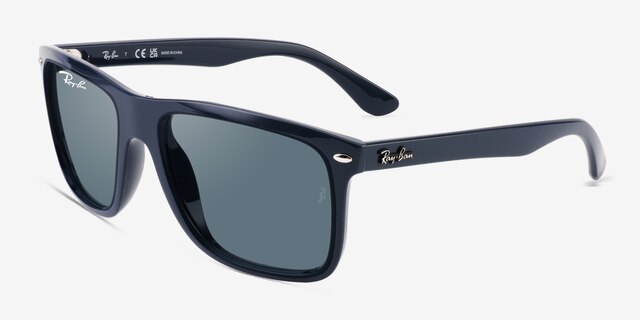 Ray-Ban RB4547 Boyfriend Two Blue PlasticSunglass Frames from EyeBuyDirect, Angle View