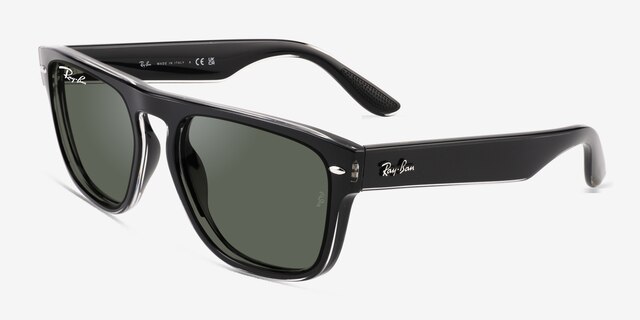 Ray-Ban RB4407 Black PlasticSunglass Frames from EyeBuyDirect, Angle View