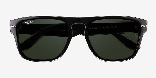 Ray-Ban RB4407 Black PlasticSunglass Frames from EyeBuyDirect, Closed View