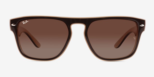 Ray-Ban RB4407 Clear Light Brown PlasticSunglass Frames from EyeBuyDirect, Front View