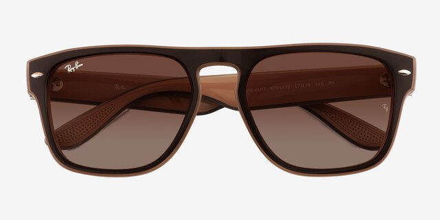 Ray-Ban RB4407 Clear Light Brown PlasticSunglass Frames from EyeBuyDirect, Closed View