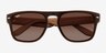 Ray-Ban RB4407 Clear Light Brown PlasticSunglass Frames from EyeBuyDirect, Closed View