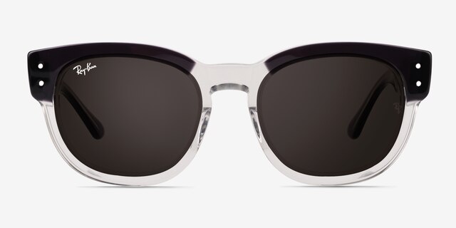 Ray-Ban RB0298S Mega Hawkeye Transparent Gray PlasticSunglass Frames from EyeBuyDirect, Front View