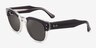 Ray-Ban RB0298S Mega Hawkeye Transparent Gray PlasticSunglass Frames from EyeBuyDirect, Angle View