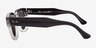 Ray-Ban RB0298S Mega Hawkeye Transparent Gray PlasticSunglass Frames from EyeBuyDirect, Side View