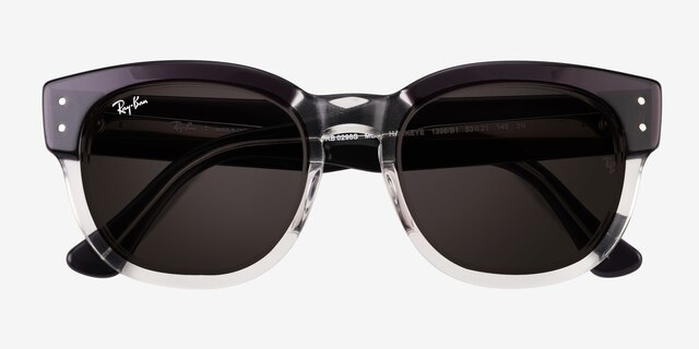 Ray-Ban RB0298S Mega Hawkeye Transparent Gray PlasticSunglass Frames from EyeBuyDirect, Closed View