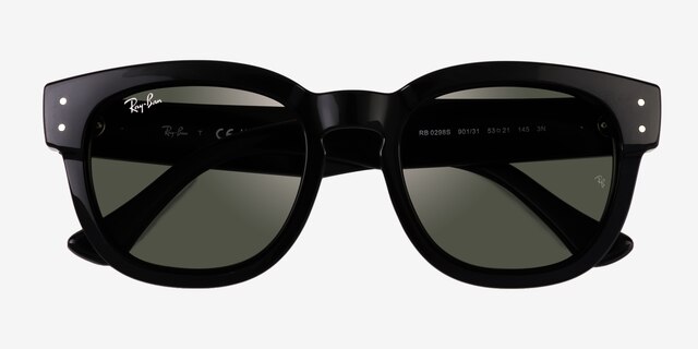 Ray-Ban RB0298S Mega Hawkeye Black PlasticSunglass Frames from EyeBuyDirect, Closed View