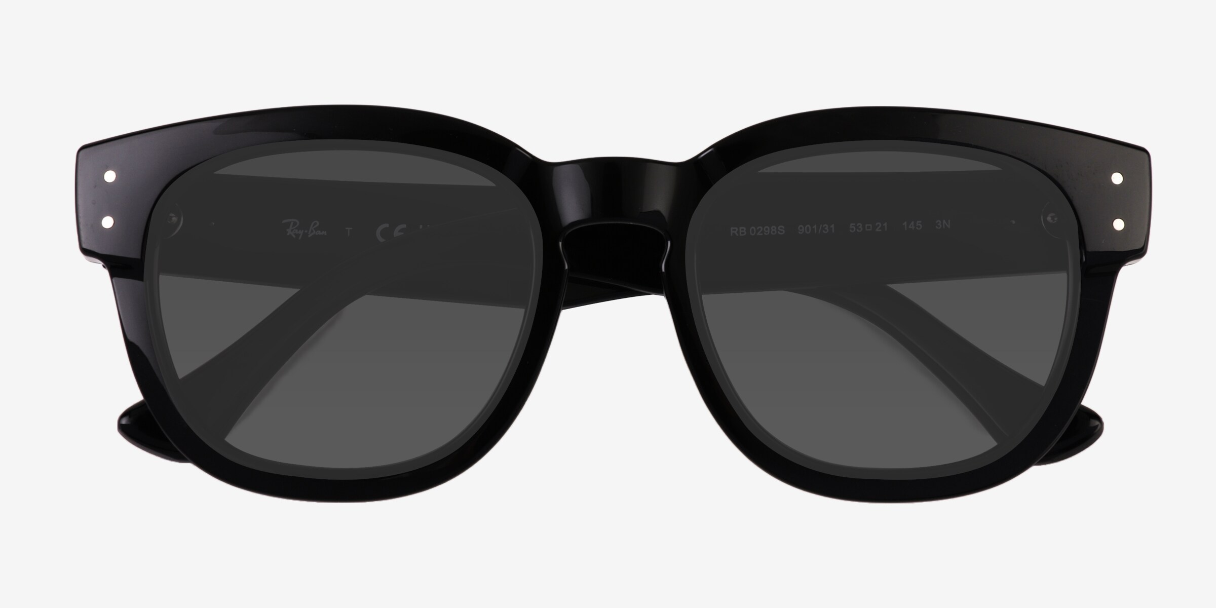 Vintage Black Flys Sunglasses FIRE FLY Metal Frame White