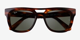 Ray-Ban RB4426 Phil Striped Tortoise Plastique Soleil de Lunette de vue d'EyeBuyDirect, Vue Rapprochée