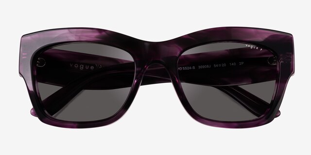 Vogue Eyewear VO5524S Purple Tortoise AcetateSunglass Frames from EyeBuyDirect, Closed View
