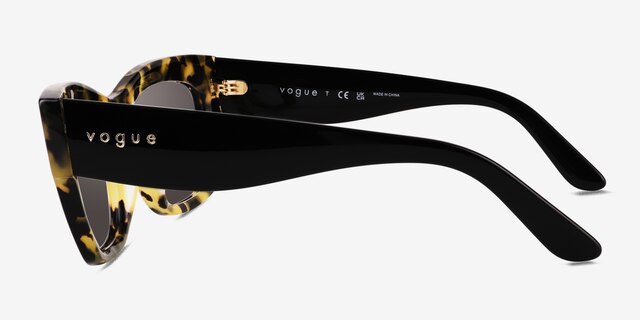 Vogue Eyewear VO5524S Yellow Tortoise AcetateSunglass Frames from EyeBuyDirect, Side View