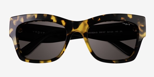 Vogue Eyewear VO5524S Yellow Tortoise AcetateSunglass Frames from EyeBuyDirect, Closed View