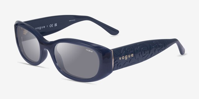 Vogue Eyewear VO5525S Navy PlasticSunglass Frames from EyeBuyDirect, Angle View