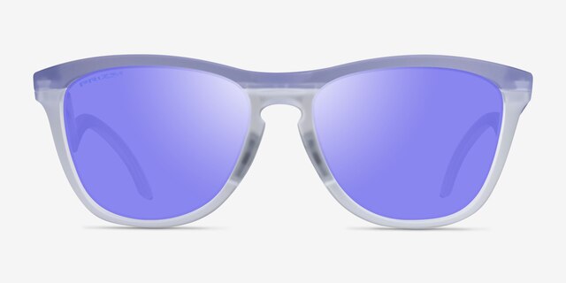 Oakley OO9289 Frogskins Tm Matte Purple Clear PlasticSunglass Frames from EyeBuyDirect, Front View