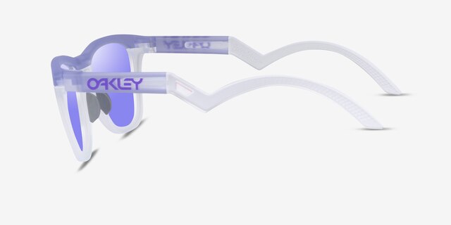 Oakley OO9289 Frogskins Tm Matte Purple Clear PlasticSunglass Frames from EyeBuyDirect, Side View