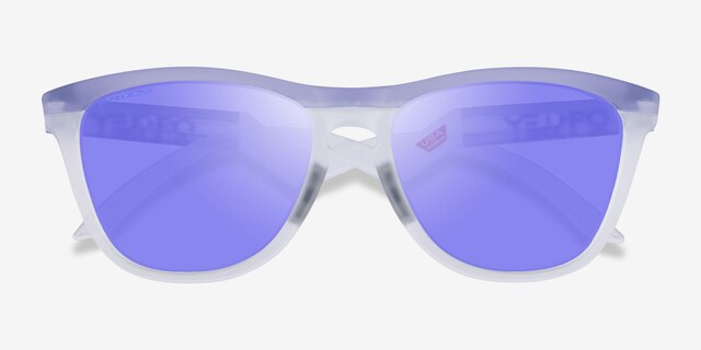 Oakley OO9289 Frogskins Tm Matte Purple Clear PlasticSunglass Frames from EyeBuyDirect, Closed View