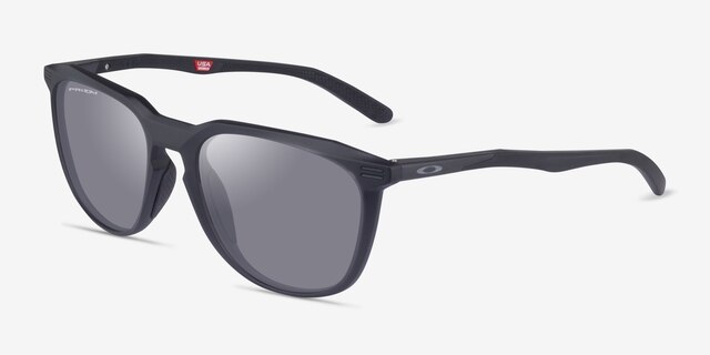 Oakley Thurso Matte Black PlasticSunglass Frames from EyeBuyDirect, Angle View