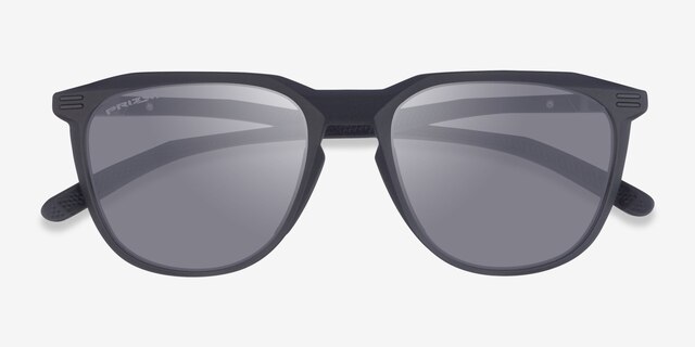 Oakley Thurso Matte Black PlasticSunglass Frames from EyeBuyDirect, Closed View