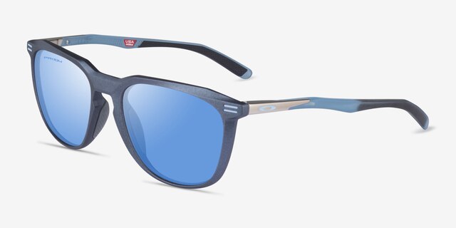Oakley Thurso Matte Gray PlasticSunglass Frames from EyeBuyDirect, Angle View