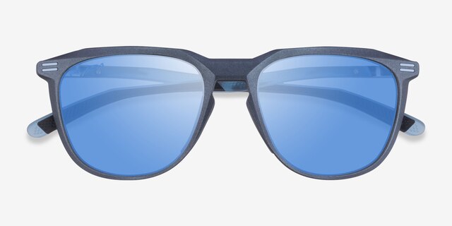 Oakley Thurso Matte Gray PlasticSunglass Frames from EyeBuyDirect, Closed View