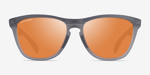 Oakley OO9284 Frogskins Tm Matte Gray Smoke PlasticSunglass Frames from EyeBuyDirect, Front View