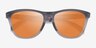 Oakley OO9284 Frogskins Tm Matte Gray Smoke PlasticSunglass Frames from EyeBuyDirect, Closed View