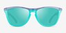 Oakley OO9284 Frogskins Tm Clear Purple Green PlasticSunglass Frames from EyeBuyDirect, Front View