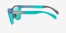 Oakley OO9284 Frogskins Tm Clear Purple Green PlasticSunglass Frames from EyeBuyDirect, Side View