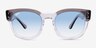 Ray-Ban RB0298S Mega Hawkeye Clear Gray PlasticSunglass Frames from EyeBuyDirect, Front View
