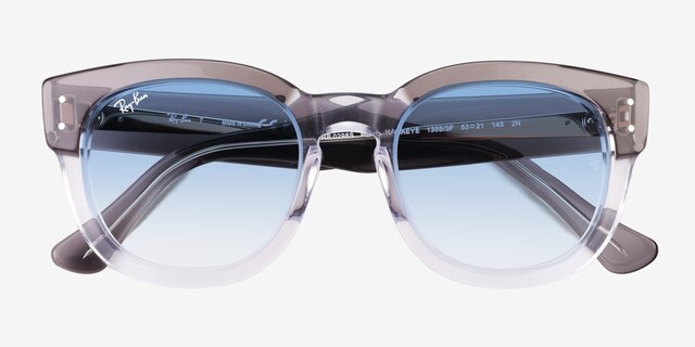 Ray-Ban RB0298S Mega Hawkeye Clear Gray PlasticSunglass Frames from EyeBuyDirect, Closed View