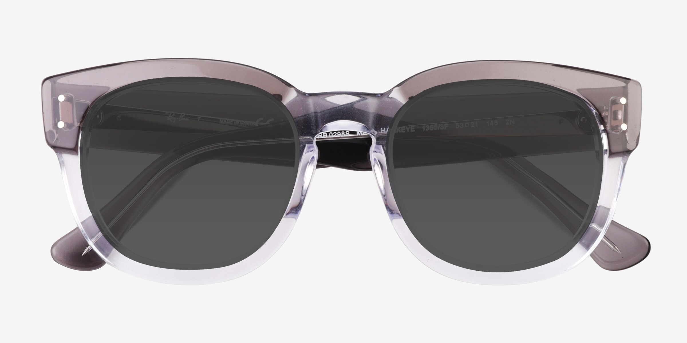れい Ray-Ban RB 0298S Mega Hawkeye 1376M3 Havana On Transparent