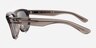 Ray-Ban Boyfriend Reverse Transparent Dark Gray AcetateSunglass Frames from EyeBuyDirect, Side View