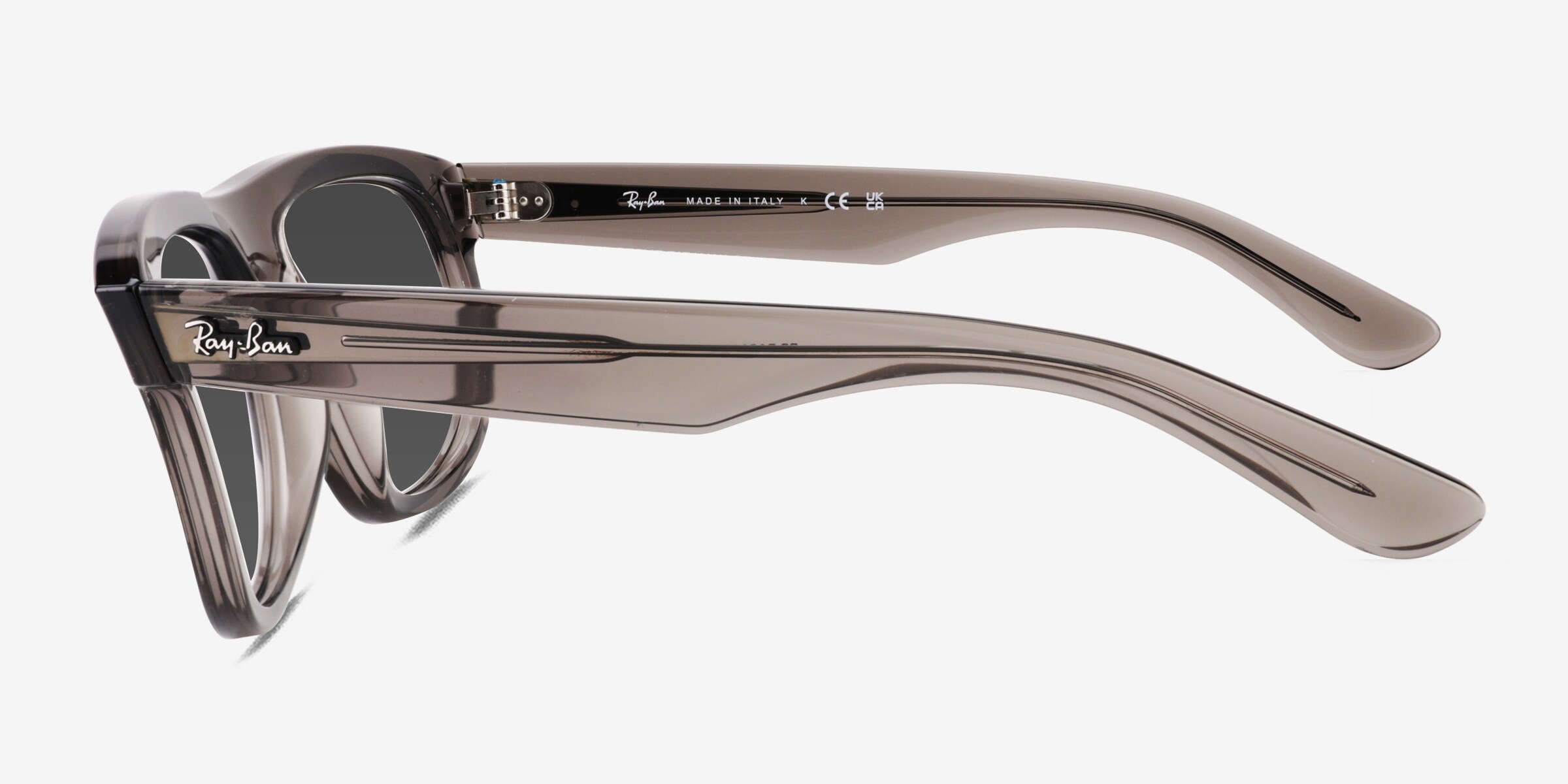 Ray-Ban Boyfriend Reverse - Aviator Transparent Dark Gray Frame
