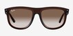 Ray-Ban Boyfriend Reverse Transparent Brown AcetateSunglass Frames from EyeBuyDirect, Front View