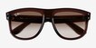 Ray-Ban Boyfriend Reverse Transparent Brown AcetateSunglass Frames from EyeBuyDirect, Closed View