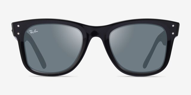 Ray-Ban RBR0502S Reverse Black AcetateSunglass Frames from EyeBuyDirect, Front View
