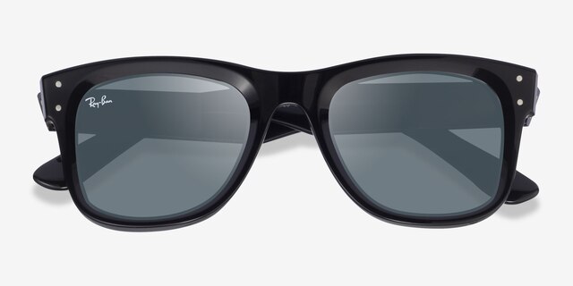 Ray-Ban RBR0502S Reverse Black AcetateSunglass Frames from EyeBuyDirect, Closed View
