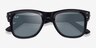 Ray-Ban RBR0502S Reverse Black AcetateSunglass Frames from EyeBuyDirect, Closed View