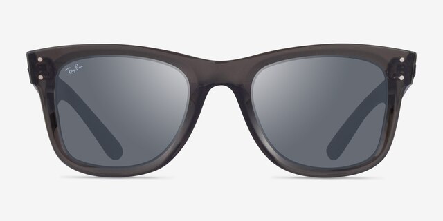 Ray-Ban RBR0502S Reverse Transparent Dark Gray AcetateSunglass Frames from EyeBuyDirect, Front View