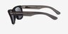 Ray-Ban RBR0502S Reverse Transparent Dark Gray AcetateSunglass Frames from EyeBuyDirect, Side View