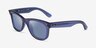 Ray-Ban RBR0502S Reverse Transparent Blue AcetateSunglass Frames from EyeBuyDirect, Angle View
