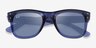 Ray-Ban RBR0502S Reverse Transparent Blue AcetateSunglass Frames from EyeBuyDirect, Closed View